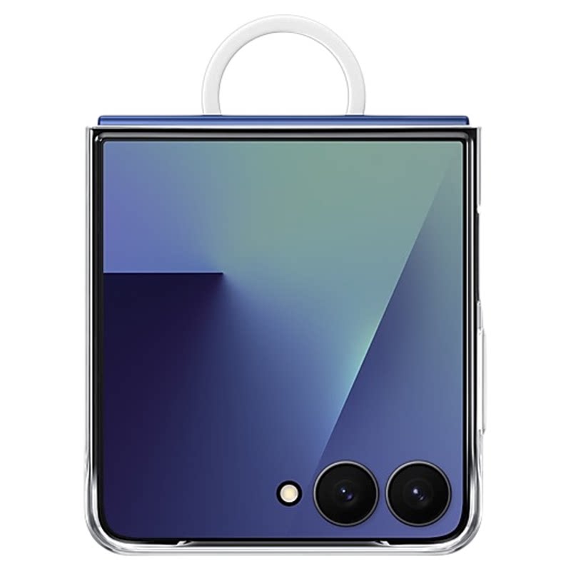 三星zflip7透明指环保护壳原装