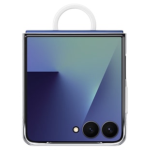 三星zflip7手机壳原装flip7透明指环保护套防摔7代小折叠磁吸透明外壳简约女时尚官方原厂正品EF-QF766