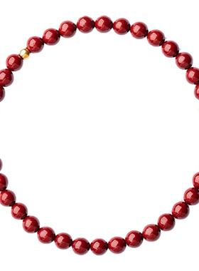 女款紫金砂黄金转运珠手串