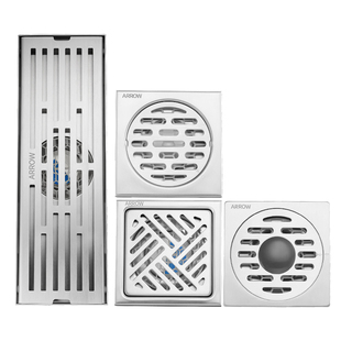 箭牌全铜防臭地漏304不锈钢卫生间通用下水道洗衣机下水管防溢水