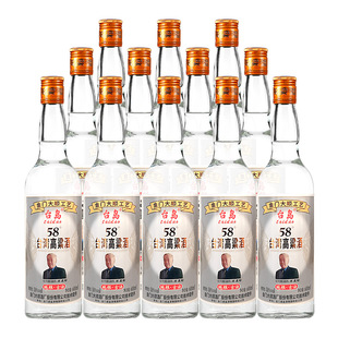 台岛高粱酒古法58度浓香型600ml*12瓶金门高度白酒整箱粮食家常酒