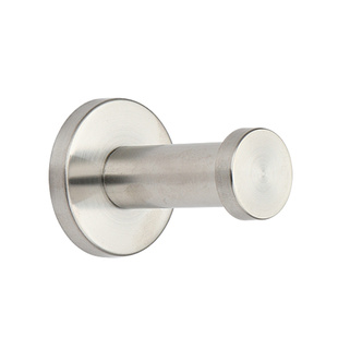 不锈钢圆柱钩象鼻钩挂衣钩浴室挂钩单个固定打孔墙面固定钩子小勾