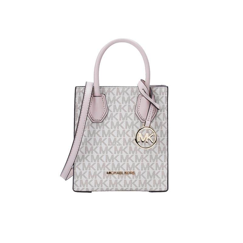 【自营】Michael Kors 迷你老花配皮斜挎包