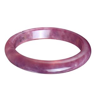 天然粉水晶手镯收藏紫马粉镯子芙蓉石女款生日礼物饰品送鉴定证书