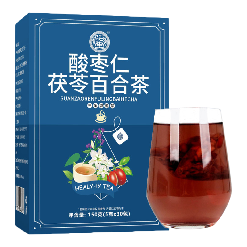 酸枣仁茯苓百合茶睡眠茶官方正品