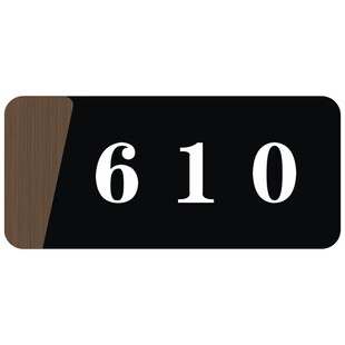 亚克力创意数字门牌酒店客房门牌号定制家用门牌号码牌自粘数字牌