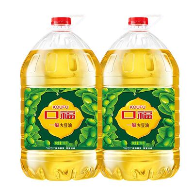 口福大豆油10L桶整箱大瓶装油炸炒菜餐饮开店食堂摆摊食用油