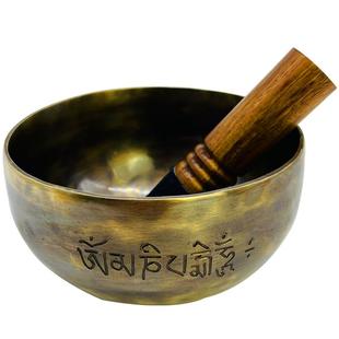 尼泊尔手工全套颂钵音疗瑜伽冥想禅修打坐采耳梵音佛音铜磬钵盂碗