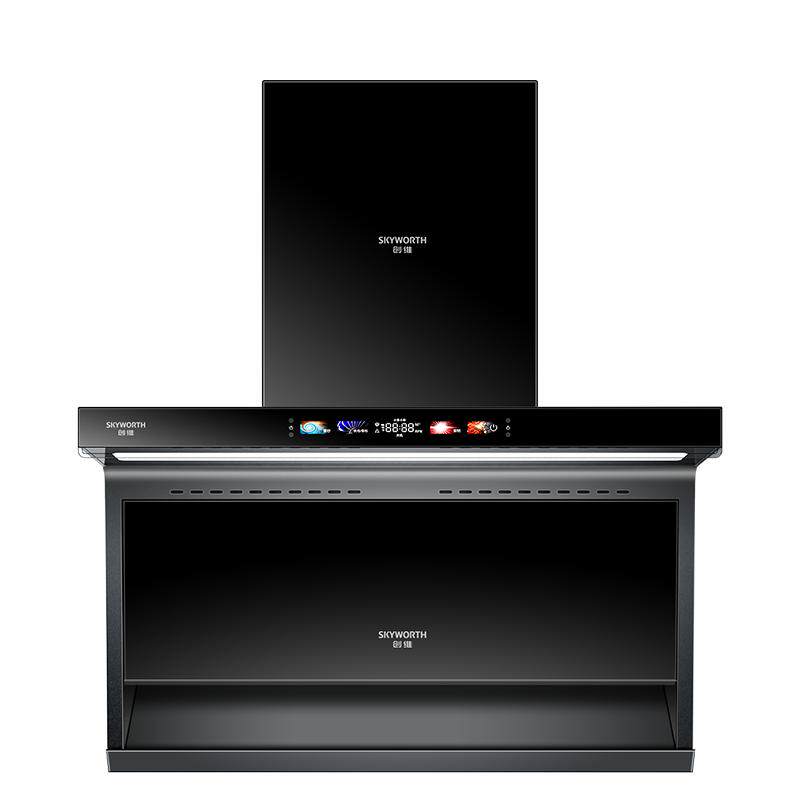 创维Y738顶侧双吸油烟机家用厨房大吸力抽烟机灶具套装官方旗舰店