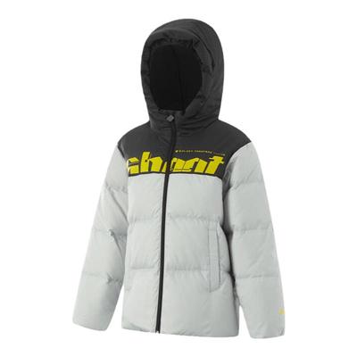 李宁儿童短款羽绒服加厚反光设计