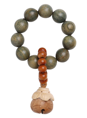 绿檀木小手捻指尖文玩黄杨木桃木