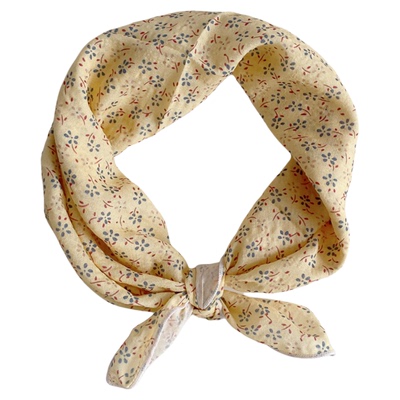 软糯棉方巾碎花护颈肩围巾丝巾