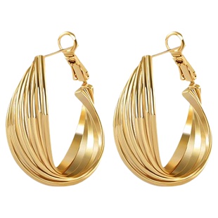 莫比乌斯耳环复古港风女银色大圈圈方圆脸夸张耳圈2026新款高级感