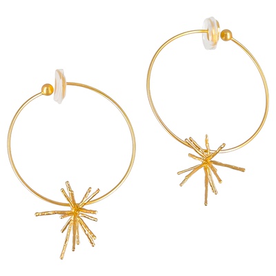 OSEWAYA小众复古烟花无耳洞耳夹