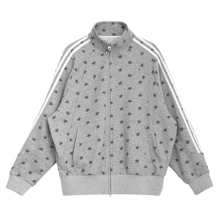 innomoood 碎片星星立领宽松卫衣运动衫校供感jk外套长袖印花百搭