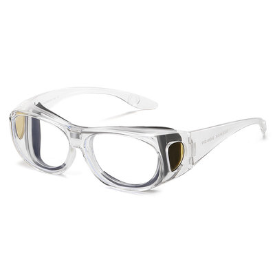 医院眼科同款全包封闭防雾风沙花粉护目镜骑行后术防护防蓝光变色