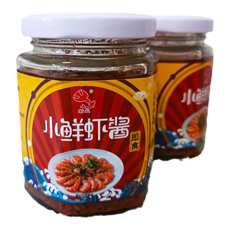 山东烟台特产新起小鲜虾酱 鲅鱼酱拌面拌饭海鲜酱 开盖即食一瓶装