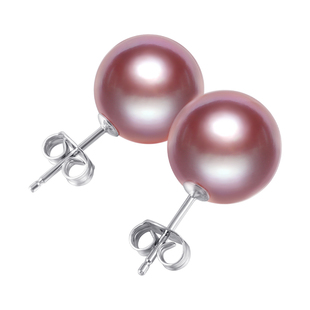 海蒂珠宝 蜜糖流光 莫兰迪淡水珍珠耳钉 S925银美拉德色系 限量款