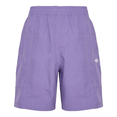 adidas阿迪达斯三叶草2026夏男休闲运动宽松三条纹梭织短裤KY8314