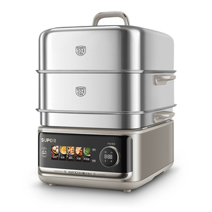 苏泊尔电蒸锅IH猛火304不锈钢多功能家用三层蒸煮炖一体蒸笼蒸锅