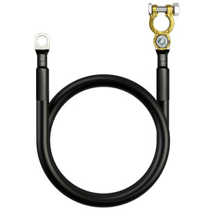 汽车发电机电瓶正负极连接线改装副蓄电池桩头卡子并连线纯铜加粗