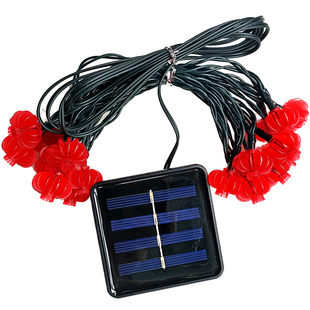 新年小灯笼太阳能小彩灯串灯树上庭院装饰灯户外樱花氛围灯不插电