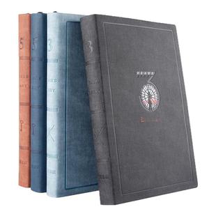 如晨 五年三年加厚日记本 复古创意手账本日程本计划本精装本一天一问记事本文具笔记本子