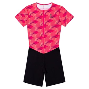 零阻力新款专业运动训练田径短跑跨栏接力比赛短袖紧身衣连体服男