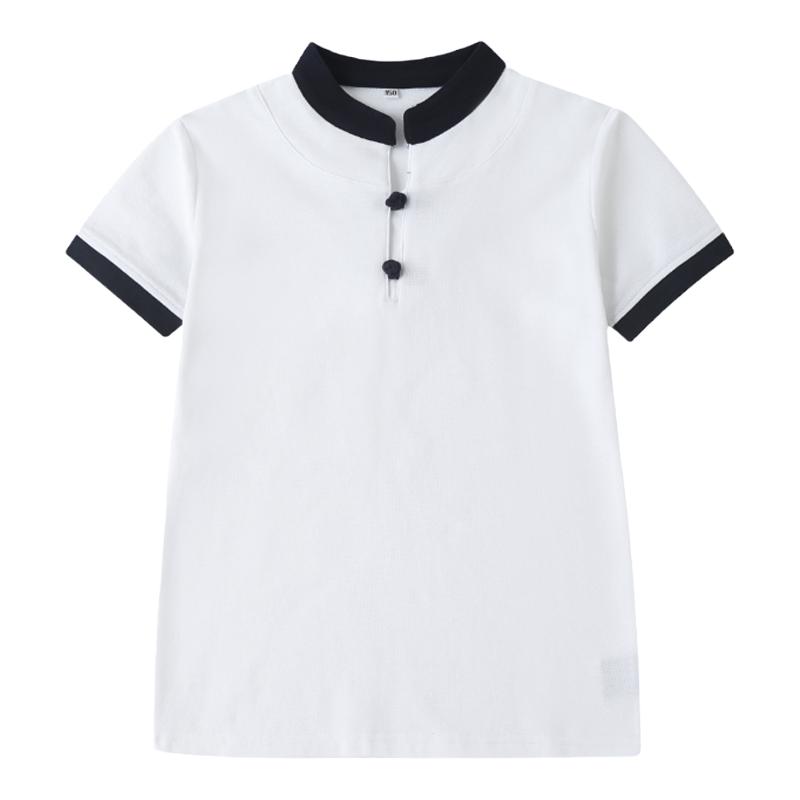 透气舒适校服英伦学院女童白色