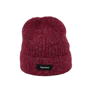 北欧时刻新年喜庆红色针织毛线帽子女防寒保暖护耳显脸小百搭冷帽