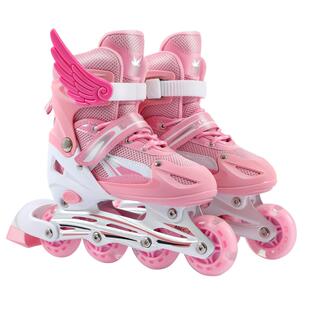 可米童轮滑鞋儿童溜冰鞋女童6到12岁初学者旱冰鞋男童滑轮滑冰鞋