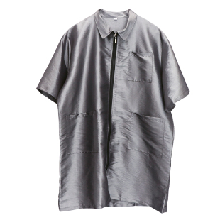 专业理发店助理美发短袖工服防水中工服焗油工作服技师烫染衣围裙