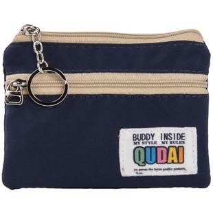 双层零钱包简约日系防水迷你小学生男女装钥匙耳机卡包布艺零钱袋