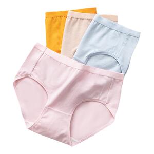 浪莎女士内裤中腰印花纯棉底裆