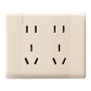 公牛开关面板118型模块组合暗装多孔usb九孔15孔配件20二十孔插座