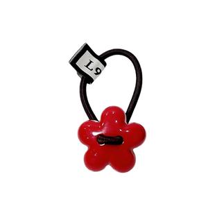 L9000/小花高级感扎头头绳2025新款高端红色发圈儿童女秋冬头饰女