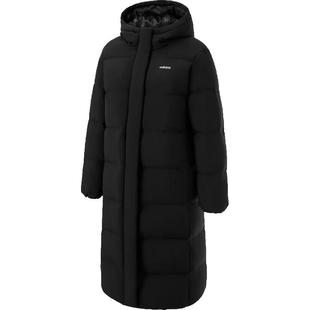 阿迪达斯官方新款男女加厚保暖上衣外套鸭绒过膝长款羽绒服JW1686