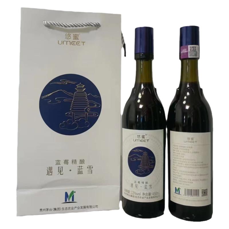 悠蜜蓝莓精酿12度干型果酒整箱装