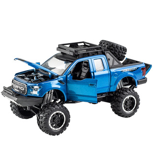 福特猛禽F150皮卡改装大轮版儿童玩具车汽车摆件合金仿真汽车模型