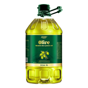 取自西班牙正宗油橄榄进口5L含特级初榨橄榄油低脂食用油炒菜精炼