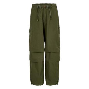 SMILE DDD美式高腰复古辣妹街头工装裤抽绳阔腿休闲多口袋纸袋裤