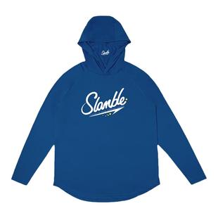 SLAMBLE新款连帽面罩长袖投篮服男女透气速干运动帽衫橄榄球上衣