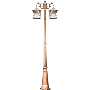 太阳能庭院灯欧式别墅路灯户外防水超亮室外花园铝材高杆灯新农村