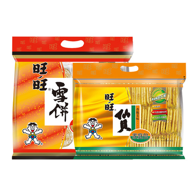 旺旺原味仙贝雪饼400g实惠家庭装