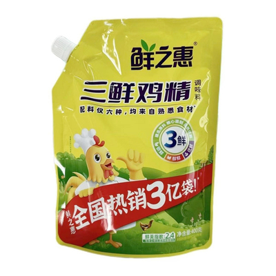 鲜之惠带嘴三鲜鸡精400g袋增香浓香代替鸡汁鸡精味精炒菜调料整箱