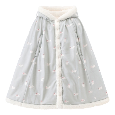 宝宝抗菌夹棉防风保暖斗篷