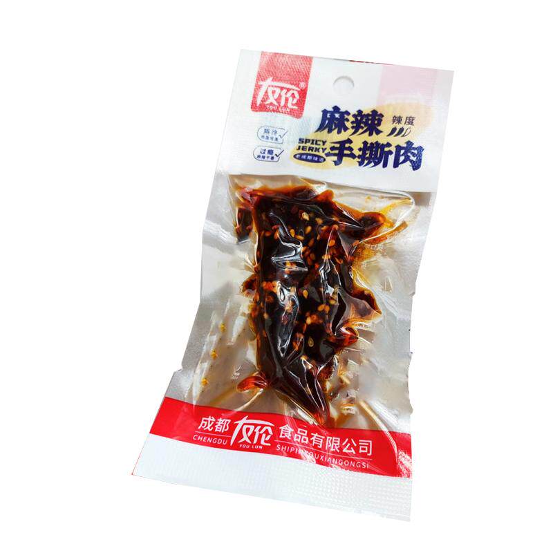 友伦麻辣手撕肉猪肉干藤椒味