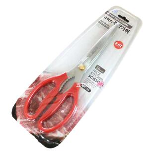 GGOMI韩国加长红柄烤肉剪刀厨房专用不锈钢剪刀鸡排牛排剪泡菜剪