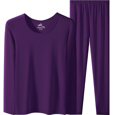 浪莎莫代尔棉保暖秋衣秋裤套装女