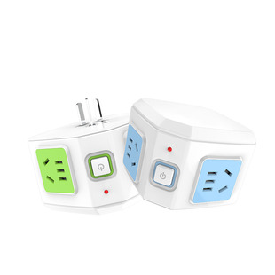 魔方立式插座转换器多功能插排插线板家用带线拖线板接线板